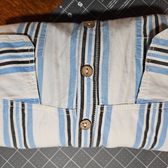 We The Free Woman Shirt/Dress Stripe XL Coastal Boho Oversized Romantic Western - Picture 8 of 16